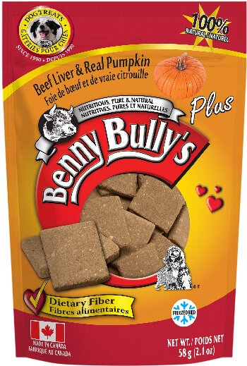 Benny Bullys Beef Liver Plus Pumpkin Dog Treats